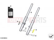 BMW Motorrad BMW 2021 R models R 18 Transcont. (0L41, 0L43) Telescope fork | Telescope fork