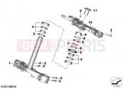 BMW Motorrad BMW 2021 R models R 18 Transcont. (0L41, 0L43) Fork bridge, bottom / top | Fork bridge, bottom / top