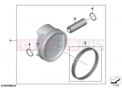 Piston with rings and pin 2 - BMW Motorrad R 18 Transcont. (0L41, 0L43) 2021