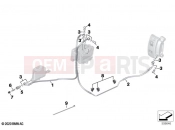 BMW Motorrad BMW 2021 R models R 18 Transcont. (0L41, 0L43) Brake lines, front 2 | Brake lines, front 2