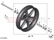 BMW Motorrad BMW 2021 R models R 18 Transcont. (0L41, 0L43) Cast rim, front 2 | Cast rim, front 2