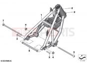 BMW Motorrad BMW 2021 R models R nineT 20 (0L71,0L73) Front frame | Front frame