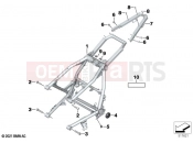 BMW Motorrad BMW 2021 R models R nineT 20 (0L71,0L73) Main frame | Main frame