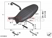 BMW Motorrad BMW 2021 R models R nineT 20 (0L71,0L73) Seat bench | Seat bench