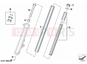 BMW Motorrad BMW 2021 R models R nineT 20 (0L71,0L73) Riser pipe / Absorber | Riser pipe / Absorber