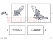 BMW Motorrad BMW 2021 R models R nineT 20 (0L71,0L73) Footpeg system | Footpeg system