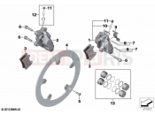 BMW Motorrad BMW 2021 R models R nineT 20 (0L71,0L73) Front wheel brake | Front wheel brake