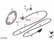 BMW Motorrad BMW 2021 R models R nineT 20 (0L71,0L73) Wheel speed sensor, front | Wheel speed sensor, front