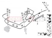 BMW Motorrad BMW 2021 R models R nineT 20 (0L71,0L73) Brake lines, front | Brake lines, front