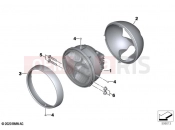 BMW Motorrad BMW 2021 R models R nineT 20 (0L71,0L73) Headlight | Headlight