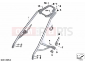 BMW Motorrad BMW 2021 R models R nineT 20 (0L71,0L73) Passenger frame | Passenger frame