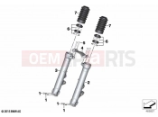 BMW Motorrad BMW 2021 R models R nineT 20 (0L71,0L73) Fork slider | Fork slider