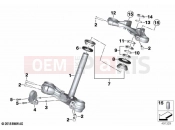 BMW Motorrad BMW 2021 R models R nineT 20 (0L71,0L73) Fork bridge, bottom / top | Fork bridge, bottom / top