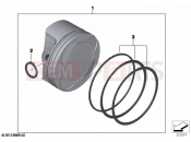 BMW Motorrad BMW 2021 R models R nineT 20 (0L71,0L73) Piston, single components | Piston, single components