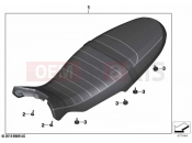 BMW Motorrad BMW 2021 R models R nineT 20 (0L71,0L73) Seat bench 2 | Seat bench 2