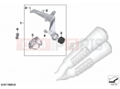 BMW Motorrad BMW 2021 R models R nineT 20 (0L71,0L73) Rear silencer without pillion frame | Rear silencer without pillion frame