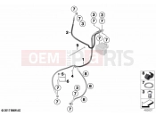 BMW Motorrad BMW 2021 R models R nineT 20 (0L71,0L73) Brake line front | Brake line front