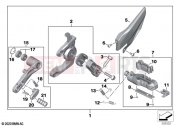BMW Motorrad BMW 2023 S models S 1000 XR (0E41, 0E43) Footrest system, left | Footrest system, left