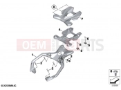 BMW Motorrad BMW 2023 S models S 1000 XR (0E41, 0E43) Topcase carrier 2 | Topcase carrier 2
