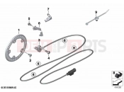 BMW Motorrad BMW 2023 S models S 1000 XR (0E41, 0E43) Speed sensor, front | Speed sensor, front