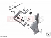BMW Motorrad BMW 2023 S models S 1000 XR (0E41, 0E43) Bracket / trim relay | Bracket / trim relay