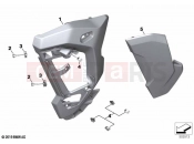 BMW Motorrad BMW 2023 S models S 1000 XR (0E41, 0E43) Side trim panel bottom | Side trim panel bottom