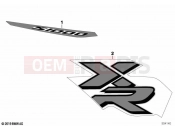BMW Motorrad BMW 2023 S models S 1000 XR (0E41, 0E43) Label YNA5 Racingred solid | Label YNA5 Racingred solid
