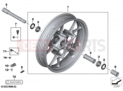 BMW Motorrad BMW 2023 S models S 1000 XR (0E41, 0E43) Cast rim, front | Cast rim, front