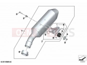 BMW Motorrad BMW 2023 S models S 1000 XR (0E41, 0E43) Rear silencer | Rear silencer