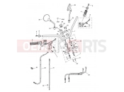Triumph 2015 SCRAMBLER EFI Handlebars, Top Yoke, Cables & Mirrors