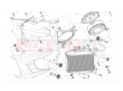 DUCATI 2012 Diavel Chromo Radiator (left)