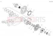 DUCATI 2024 Streetfighter V4 SP2 Rear wheel spindle