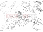 DUCATI 2024 Multistrada V2 S Left footrests & gear shift pedal