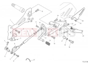 DUCATI 2024 Panigale V4 S Left footrest & gear shift pedal