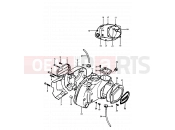 SUZUKI A100-4 N (1992) 3 - CRANKCASE COVER (A100N)