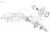 DUCATI 2024 Multistrada V4 RS Rear wheel spindle