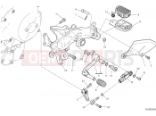 DUCATI Multistrada V4 Rally Left footrest & gear shift pedal