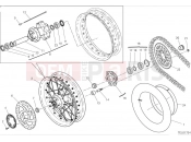 DUCATI 2024 DesertX Rally Rear wheel
