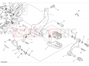 DUCATI 2024 DesertX Left footrest & gear shift pedal