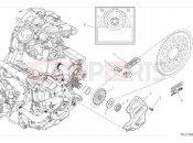 DUCATI 2024 DesertX Front sprocket & chain
