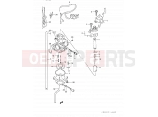 SUZUKI AD50 L (1990) Address 5B - CARBURETOR (MODEL L E41/MODEL K E06 E.NO.211605~)