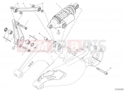 DUCATI 2019 Diavel 1260 S REAR SHOCK ABSORBER