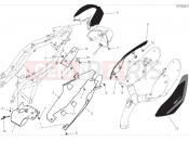 DUCATI Hypermotard 950 RVE Rear fairings