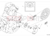 DUCATI Hypermotard 950 RVE Front sprocket & chain