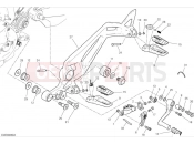 DUCATI 2024 Monster Left footrests & gear shift pedal