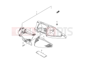 20 - REAR COMBINATION LAMP - Suzuki AE50 L (1990) Sepia (E28)