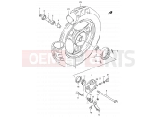 SUZUKI AE50 X (1999) Sepia 36 - FRONT WHEEL