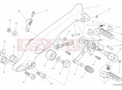 DUCATI 2015 Scrambler Classic FOOTRESTS, LEFT