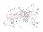 DUCATI 2012 Diavel AMG Water pump-altr-side
