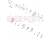 HUSQVARNA 2024 Offroad FC 450 (F2401X1) [EU] TRANSMISSION I - MAIN SHAFT|Engine|33